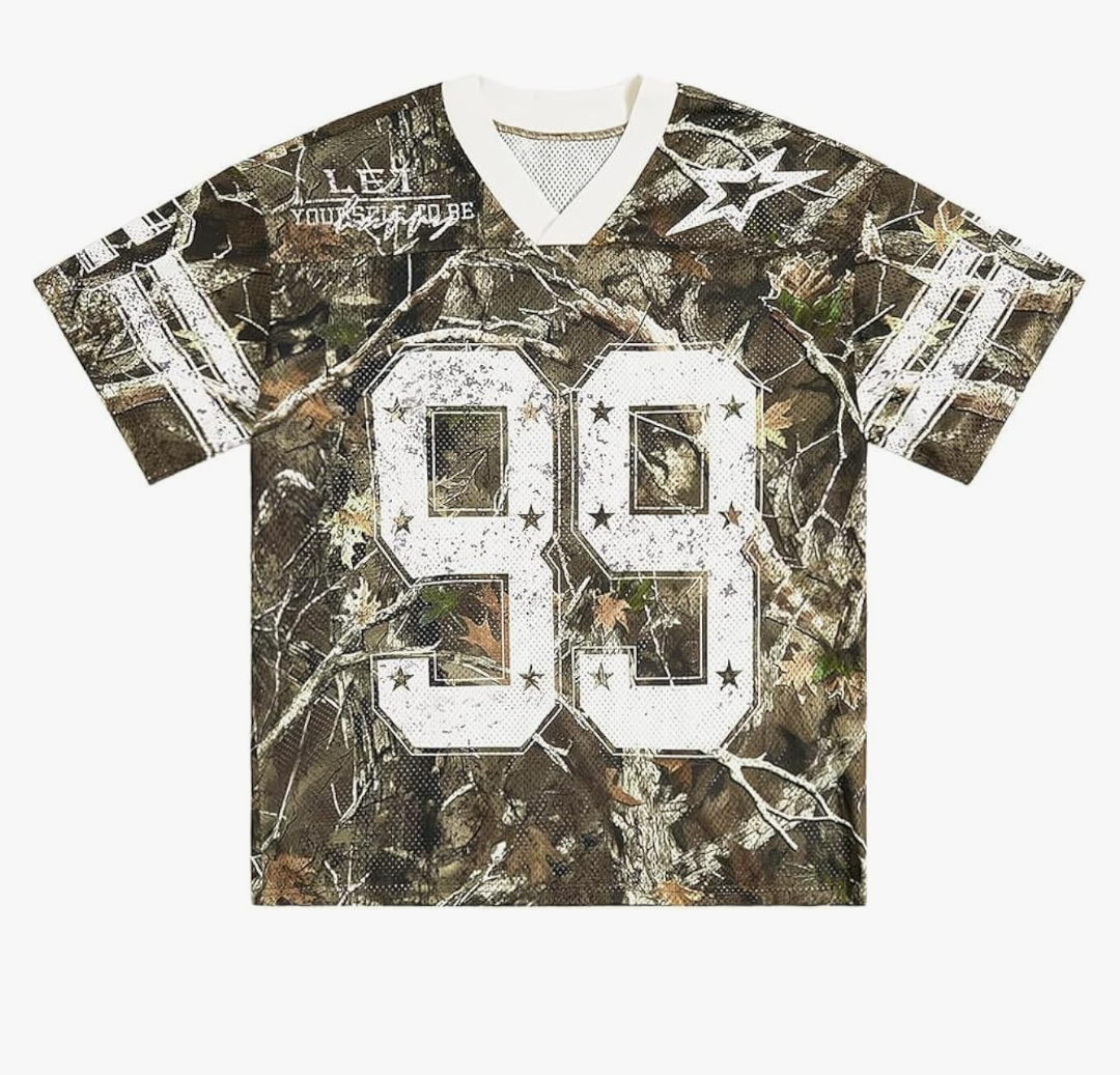 QJQ Men's Y2k Jersey Shirts Short Sleeve V Neck Graphic T Shirts Baggy Oversized Tee Summer Tops Streetwear S