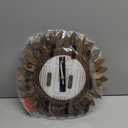 Honiway Wall Clock Battery Operated 12 in Rustic Wood Boho Sunburst Decorative Wall Clock Silent Non Ticking Farmhouse Small Wall Clocks for Living Room Kitchen Bathroom Bedroom Decor (Tricolor)