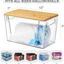 Pantry Organizers Storage, 2 Pack Large Clear Storage Bins for Onion, Potato, Garlic, Canned Food, Organizer Bins for Under Sink, Kitchen, Countertop, Bathroom