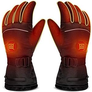 Heated Gloves 8H Working Hours Rechargeable Lithium Battery 3 Temperature Settings Electric Heat Resistant Gloves for Men Women for Sports Outdoor Climbing Hiking Skiing Winter Handwarmer, M 3.7V