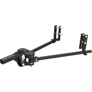 CURT 17499 TruTrack Light-Duty Trunnion Bar Weight Distribution Hitch with Sway Control, Up to 8,000 lbs., 2-Inch Shank