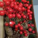 XmasExp Set of 2 Outdoor Christmas Tree with Lights Small Planter Bushes Battery Operated Artifical Urn Filler Outside Christmas Decorations for Front Porch,Yard,Pathway (Dark Green)