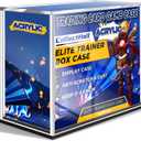 Acrylic Elite Trainer Box Case, Rigid ETB Protector Display Case PKMN ETB Case Elite Trainer Box Case (Ultimate, Black Base)