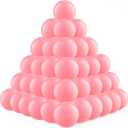 Clear Ball Pit Balls - Crush Proof Plastic Toy Balls for Boys and Girls (100 PACK, pink)