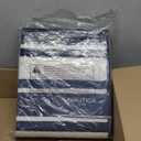 Nautica  Runner Rug | Indoor Runners for Hallways and Entry Rugs| Non-Slip and Non-Skid Entry and Kitchen Door Mat| Machine Washable Entryway Carpet Rugs | 2'2" x 5' | Stripe Navy