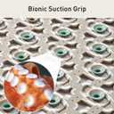 XIYUNTE Shower Mat Bathtub Mat Non Slip, 36''x16'' Soft and Comfortable Anti Slip Shower Mat, Eco-Friendly TPE+PP Shower Non Slip Mat with Powerful Suction Cups, Machine Washable, Easy to Cut, Brown