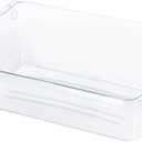 Smart Choice 240324502 Top Shelf Refrigerator Door Bin - Clear, Impact Resistant Freezer Replacement Compatible with Frigidaire 240324510 240324511, Fits Select Frigidaire & Kenmore Models