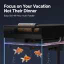 5 Gallon Fish Tank with Auto Feeder, Aquarium Starter Kit with Self Cleaning Filter, Crystal-Clear Glass, 7-Color LED Light, 5-Minute Setup, Vacation-Ready Betta & Goldfish Tank for Desk & Office
