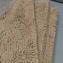 Bathroom Rugs Mat 60 x 36, Thick Soft Absorbent Chenille Bath Rugs, Rubber Backing Bath Mats for Bathroom Floor, Tub, Shower, Bedroom, Home Decor Accessories, Quick Dry Machine Washable, Beige