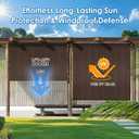 Outdoor Roller Shades for Patio, Cordless Exterior Roll Up Blinds for Porch Gazebo Pergola Backyard Deck Balcony, Privacy Screen Protection UV Sun Blocking Fade-Resistant 5ft Wide x 6 H Brown
