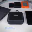 External Hard Drive Case (5" Interior) Shockproof, Water-Resistant and Lightweight Tech Organizer Travel Case for Hard Drive and Computer Accessories with Mesh Pocket & Lanyard