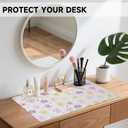 AUPET Leather Desk Pad Blotter Mat, Large Mouse Pad, Non-Slip Waterproof Desk Writing Pad Protector, Desk Decor for OfficeHomeGaming (Blossom, 35.4X15.7 inch)