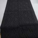 COSY HOMEER-Kitchen-Rugs-Non-Slip-Washable 24"x60" Absorbent Kitchen Runner Rugs Polypropylene Kitchen Mats for Floor,Sink Mat,Hallway,Laundry,Black