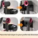 Hair Tool Organizer Wall Mount, Hair Dryer and Curling Iron Storage, Hair Straightener Wall Holder, 3 in 1 Vanity Organizer, Aluminum Alloy (Hair Tools Not Included)