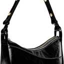 molshine Genuine Leather Shoulder Handbag, Designed Crescent Handbag, Armpit Bag Crossbody Bag for Women Lady Model DLK0031A