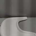 Baby High Chair Tray Compatible with Stokke Tripp Trapp Chair (V2 and Beyond) with Smooth Surface and Strong Suction Power Made of Food-Safe Plastic (BPA BPS BPF Lead Phthalate Free) - White