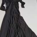 KOH KOH Womens 2025 Long Sleeve Flowy Formal Evening Elegant Designer Maxi Dress, Size: S