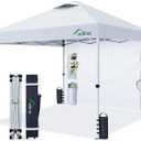 Acepic 10x10 Pop Up Canopy Tent with Sidewall & 6 Pockets,White,10 * 10 pro