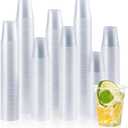 Vplus 2000 Pack 5 OZ Clear Small Dessert Plastic Cups, 5 Ounce Disposable Cold Party Drinking Shot Measuring Mouthwash Cups for Office Bathroom Party