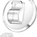 ispneay 100 Clear Mini Light Clips: Small Hooks with Adhesive Strips for Indoor String Light - Plastic Damage Free Wall Hook for Hanging Tiny Fairy Christmas Light Cable Hangers Decoration Decor