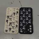 2 Pack Cute Coquette Bow Phone Case for Samsung Galaxy A15 5G 6.5", Aesthetic Black Ribbon Bowknot Pattern Print Design Women Girls Case Soft Slim Shockproof TPU Protective Funda Cover