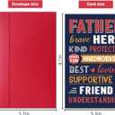 5 x Father's Day Card Gift for Dad, Heartfelt Father's Day Card for Father from Son, Daughter Kids or Wife