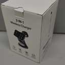 Wireless Charger,3 in 1 Magnetic Wireless Charger Stand, Fast Wireless Charging Dock for iPhone17/16/15/14/13/12 Series, Apple Watch Series, AirPods Pro. (Black)