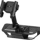 JOYTUTUS Metal Dash Mount Phone Holder Compatible with 2011-2018 Wrangler JK(Not Fit 2018 Wrangler JL) | Custom Fit Phone Mount Expansion Platform| One-Hand Adjustable Clip