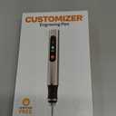 Customizer Engraving Pen (Formerly Culiau): Ultimate Cordless Portable Tool for Artists & DIYers - Engrave 50+ Surfaces - Beginner Friendly - Rechargeable - Free 30 Bits & Mastery Guide