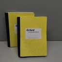 TOPS 63794 Composition Book w/Hard Cover, Legal/Wide, 9 3/4 x 7 1/2, White, 100 Sheets 2 Yellow Composition Books