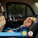 ZATOOTO Car Window Covers for Back Window Baby Sun Shade for Side Window Shades Single Layer Car Window Screen with Better Breathability and Visibility Sun Blocker Cool Down Your Vehicle(B Shape)