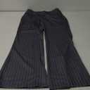 MakeMeChic Women's Striped Dressy Pants Straight Leg Work Office Long Trousers
 S