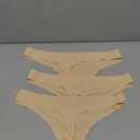 voenxe Seamless Women Underwear Thongs,No Show Ladies Thong,No Line Workout Breathable Comfortable Panties,Soft Undies,5-Pack (Small)