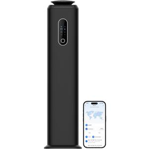 1000ML- Tower Hotel Scent Diffuser with WiFi App Control for Whole House - Commercial Diffuser Machine Cover 10000 Sq Ft - Scent Air Machine & Waterless Essential Oil Diffuser for Large Room - Black