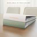 Beautiful Linen Wedding Photo Album For 4x6 Pictures - Safely Holds Up To 200 Photos of Unique Wedding Memories - Perfect Large Photo Book To Store All Pictures of Treasured Family or Baby Moments
