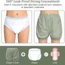 2Pack Adult Diaper Cover for Incontinence,Unisex Leak-Protection Pants Over Diapers Waterproof,Washable Adult Incontinence Briefs,Reusable Underwear for Men Women Supplies, L