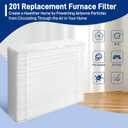 2-Pack 201 Replacement Furnace Filter Compatible with Aprilaire Space-Gard 2200,2250 Whole-House Air Purifier and X0445,MERV-10, 20x25x6 Air Filter