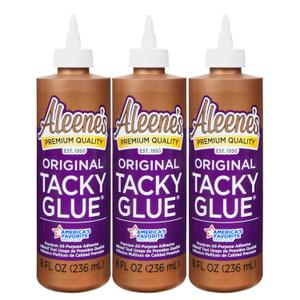 Aleene's Original Tacky Glue, All Purpose Adhesive, Perfect for Crafts and DIY Projects, Dries Fast and Clear, 8 fl oz 3-Pack
