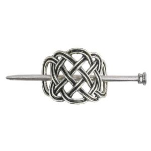 Tinsow Silver Vintage Hair Clip, 1 Piece Celtic Hair Slide Pins Accessories for Women (Style C H)