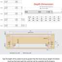 URBEST Drawer Slide,Under-Mount Concealed Self Soft Close UnderConcealed Cabinet Furniture Drawer Runners (14 Inch)