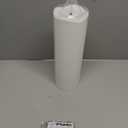4" x12" Outdoor Flameless Candles Waterproof, Large Battery Operated Candles with Remote, Plastic Flickering Fake Pillar Candles for Garden Patio Porch Home Party, White 1Pack