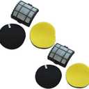 EZ SPARES Replacement for Bisel 12118 Filter,for Powerglide Vacuum Cleaners Lift Off Filter Kit Compare to Vacuum Hepa Part Attachment 160-1972, 160-1973, 160-1974, 1601974, 1603437, 2763(2 pack)