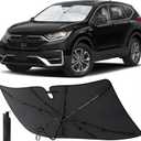 EcoNour Umbrella Foldable Windshield Sun Shade Fit for 2017-2020 2021 2022 Honda CRV Sunshade, Front Car Window Shades Sun Visor, UV Protection, Heat Blocker, Car Accessories