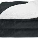 Sunbeam Microplush and Sherpa heated Throw solid gray 50"×60"