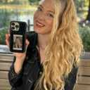 for Apple iPhone  Custom Photo Display Phone Case with Built-in Screen | Personalized Picture Phone Cover | Protective Slim Fit Case (iPhone 14 Pro) Black