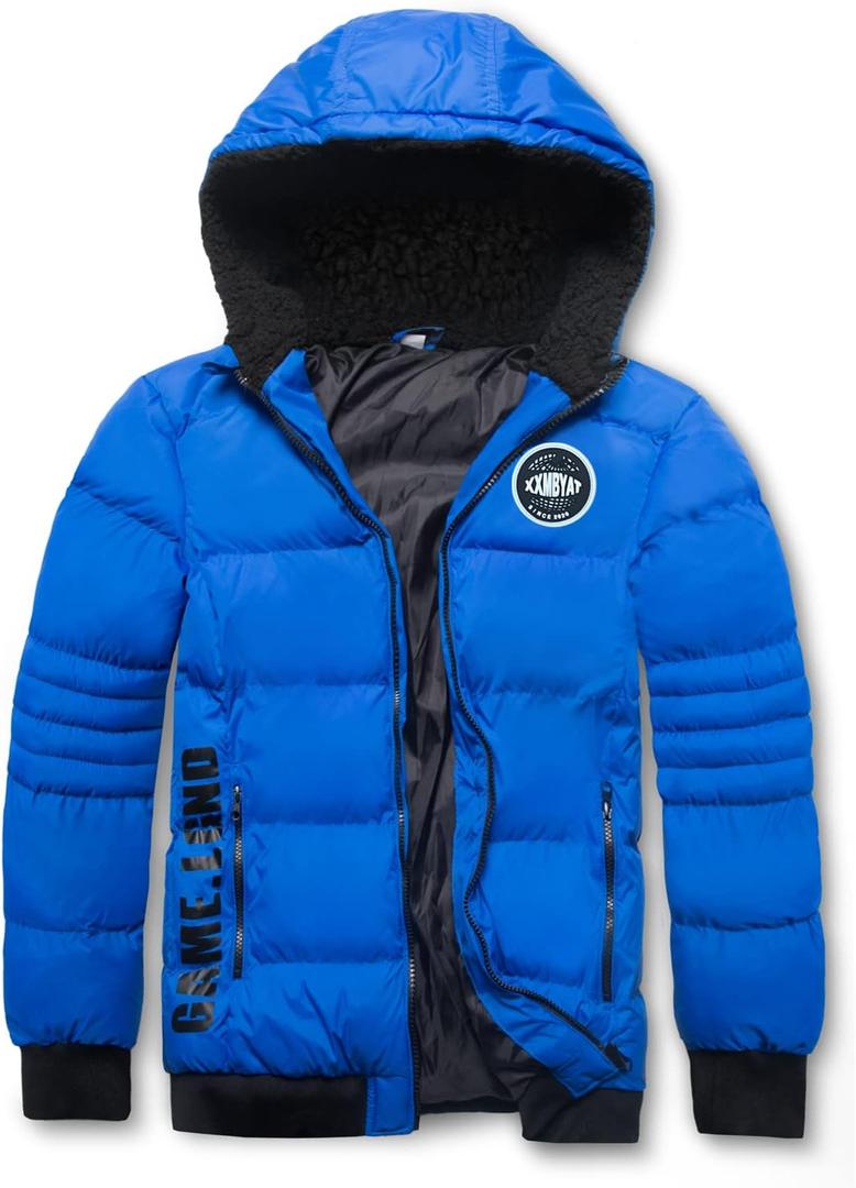 SNOW DREAMS Boys Spring Winter Coat Waterproof Puffer Fall Jacket Hooded Warm for Kids Outerwear Parka (7)