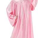 GraduationMall Shiny Kindergarten & Preschool Graduation Gown Cap Set with 2026, Tassel Pink, Size 30(3'9"-3'11")