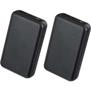 Winter Heating 10000mAh Heated Vest Battery White/Black External Powerbank For Heated Vest Jacket Gloves Heating Clothing (2pcs black)