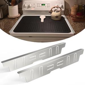 23.4" Stainless Steel Stove Gap Covers,Stove Gap Filler for Kitchen -Silver