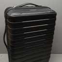 U.S. Traveler Boren Polycarbonate Hardside Rugged Travel Suitcase Luggage with 8 Spinner Wheels, Aluminum Handle, Carry-on 22-Inch, USB Port, Black